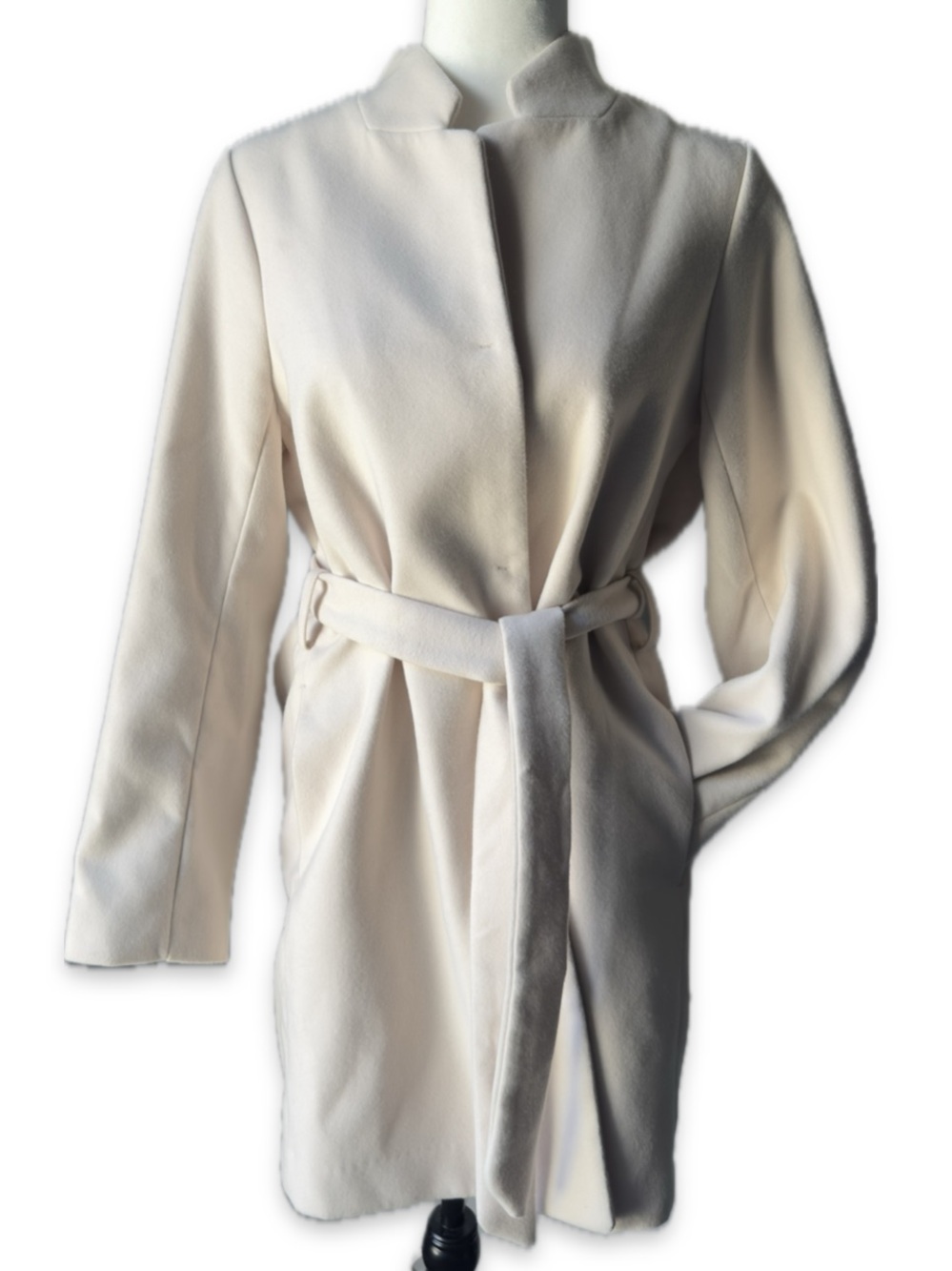 H&M Cream Belted Women's Jacket